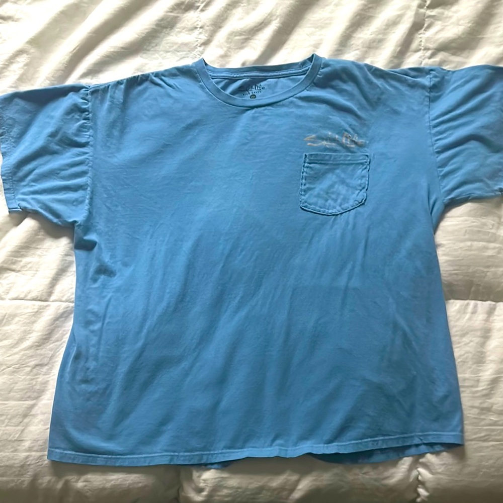 Salt Life Blue Short Sleeve Pocket Tee